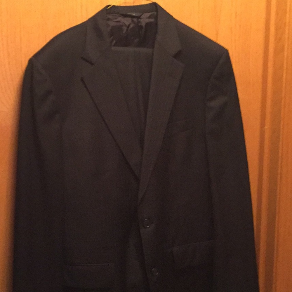 Brooks Brothers Suit   Navy 100% Wool Super 120s